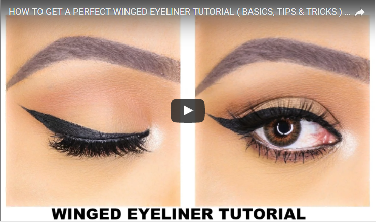 How To Get A Perfect Winged Eyeliner Tutorial (Video)