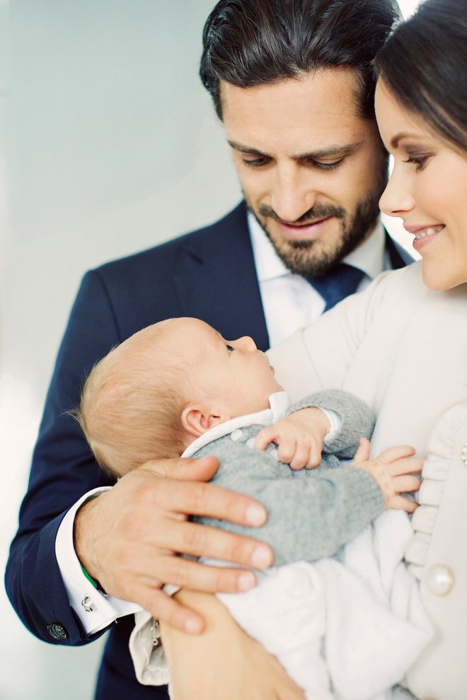 See Prince Gabriel of Sweden’s Precious New Baby Photos